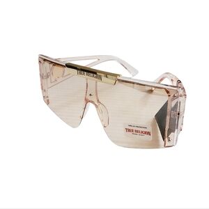 True Religion Women’s Oversize Framed  Rose Gold Sunglasses  NWT